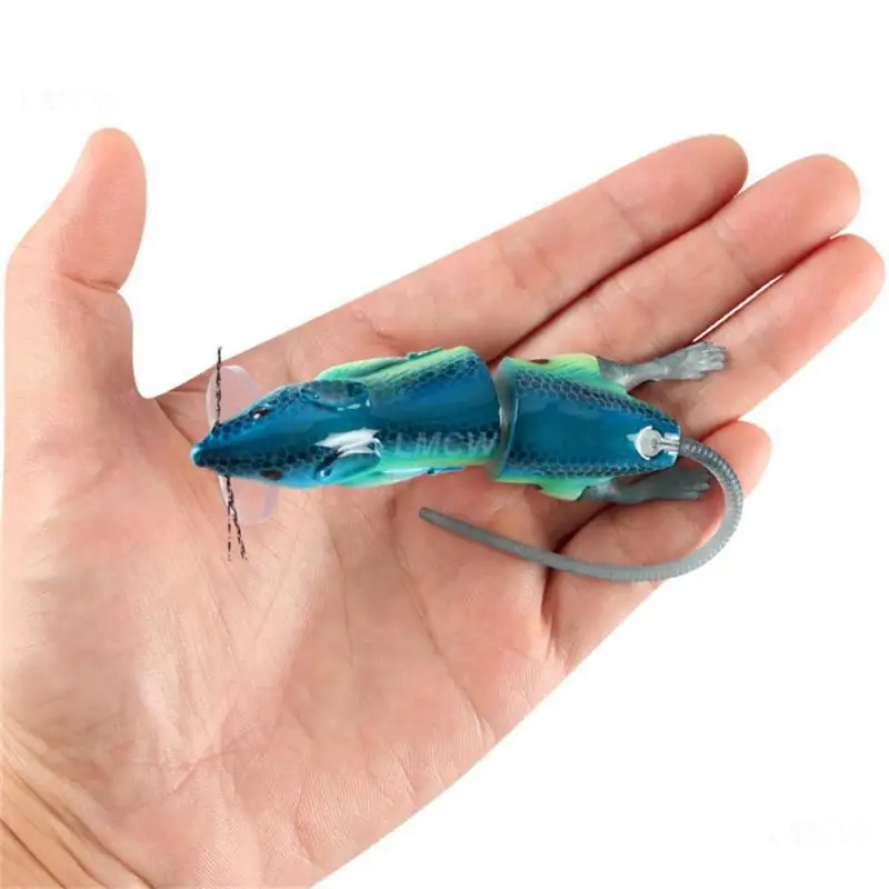 Rat Tailed Bait 3d Mouse Fishing Lures Platic Mouse Bait Artificial Rats Bait Hard Platic Mouse Lure Hard Multi-section