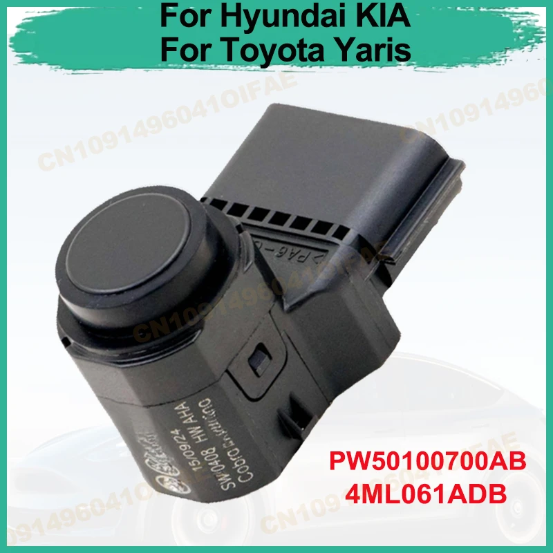 

PW50100700AB Pdc датчик парковки черный для Hyundai Kia для Toyota Yaris 4ML061ADB запасные части совершенно новые автозапчасти 1 шт.