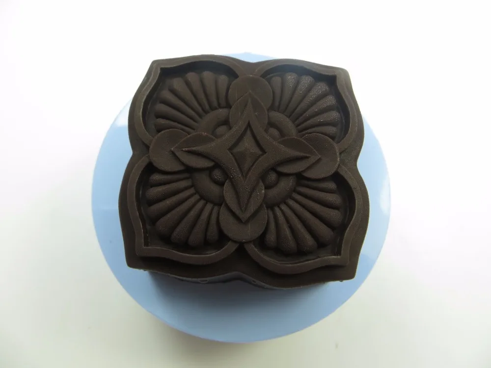 Silicone Mold Petal Embossment Soap Mould Resin Pendant Soap Mould Handmade DIY Soap Candle Aroma Stone QT0044 image 6
