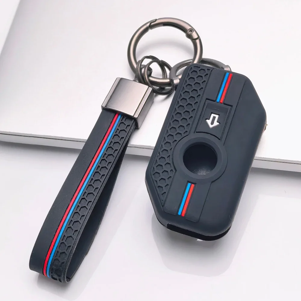 For BMW R1250GS R1200GS C400gt F750GS F850GS K1600B K1600GT R1200RS R1200RT F900R F900XR Motorcycle Silicone Key Case Skin Cover