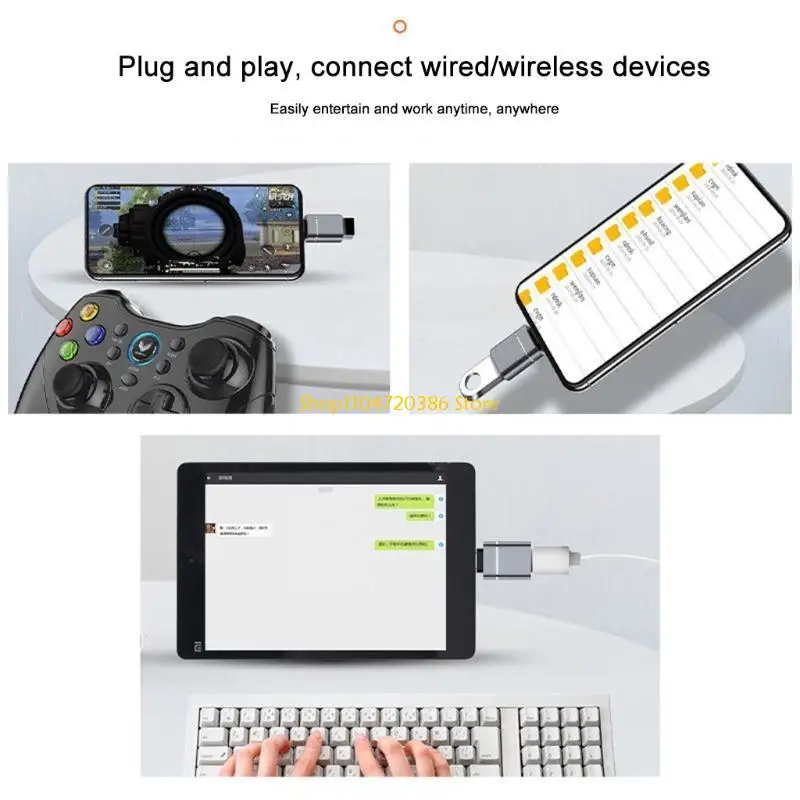 K0EA Safe Adapter Cable for Mobile Phone OTG Type C to USB Adapter Fast Transmission Adapter Cable