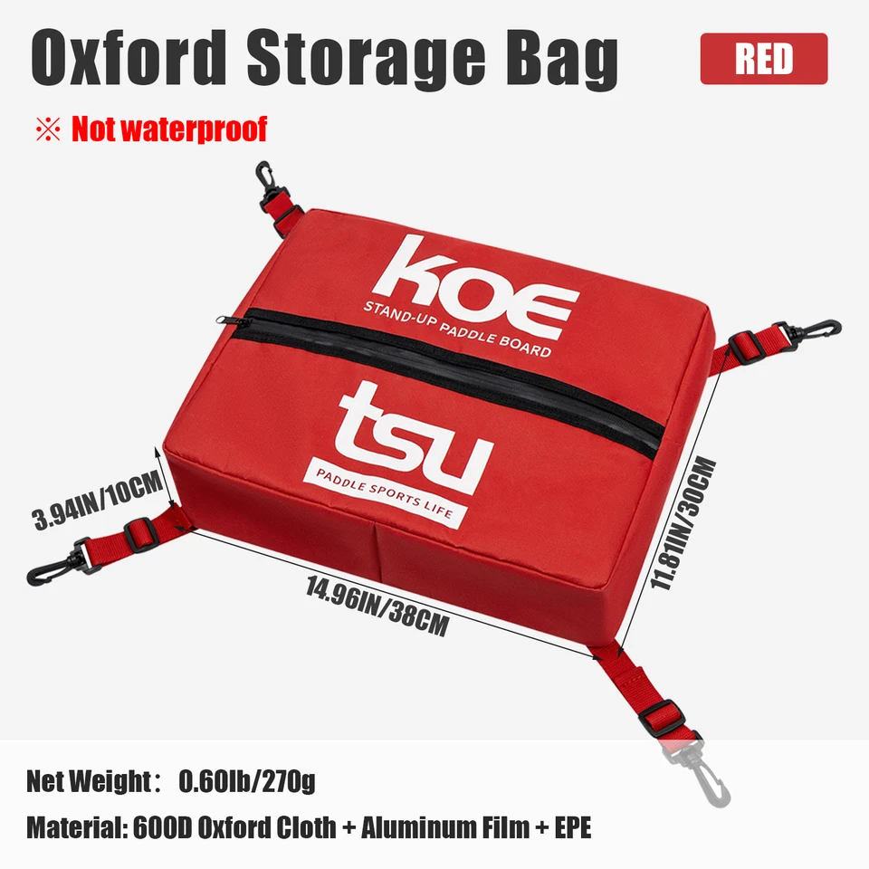 KOETSU Paddleboard Deck Bag - Elastic Mesh Storage for SUP/Kayak
