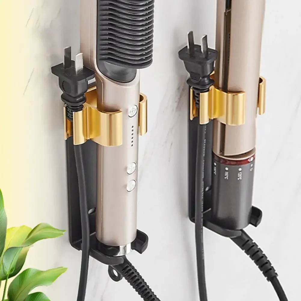 Aviation Aluminum Hair Straightener Curler Holder Organizer for Home Bathroom