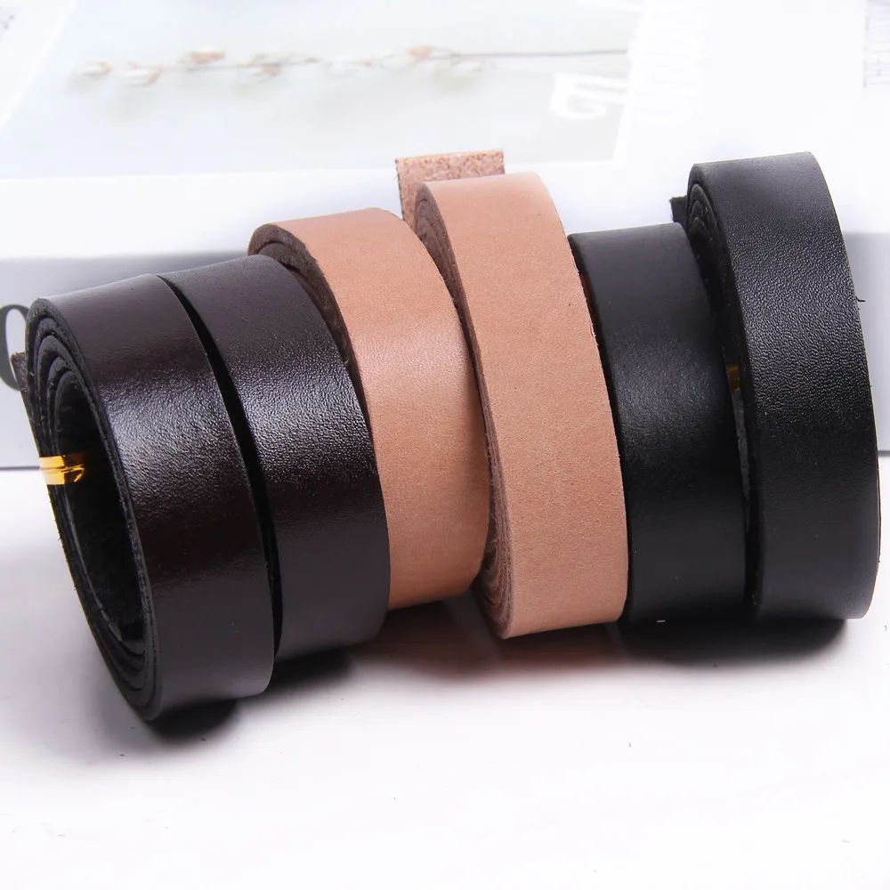 80cm Genuine Leather Strip Black/Brown/Coffee 3-30mm Seamless Flat Leather Cord DIY Handmade Necklace Bracelet Accessories image 6