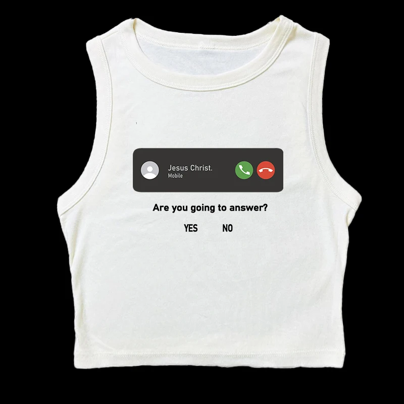 

2025 summer women new camisole clothing printed temperament slim fit camisole T-shirt Y2K women's clothing top