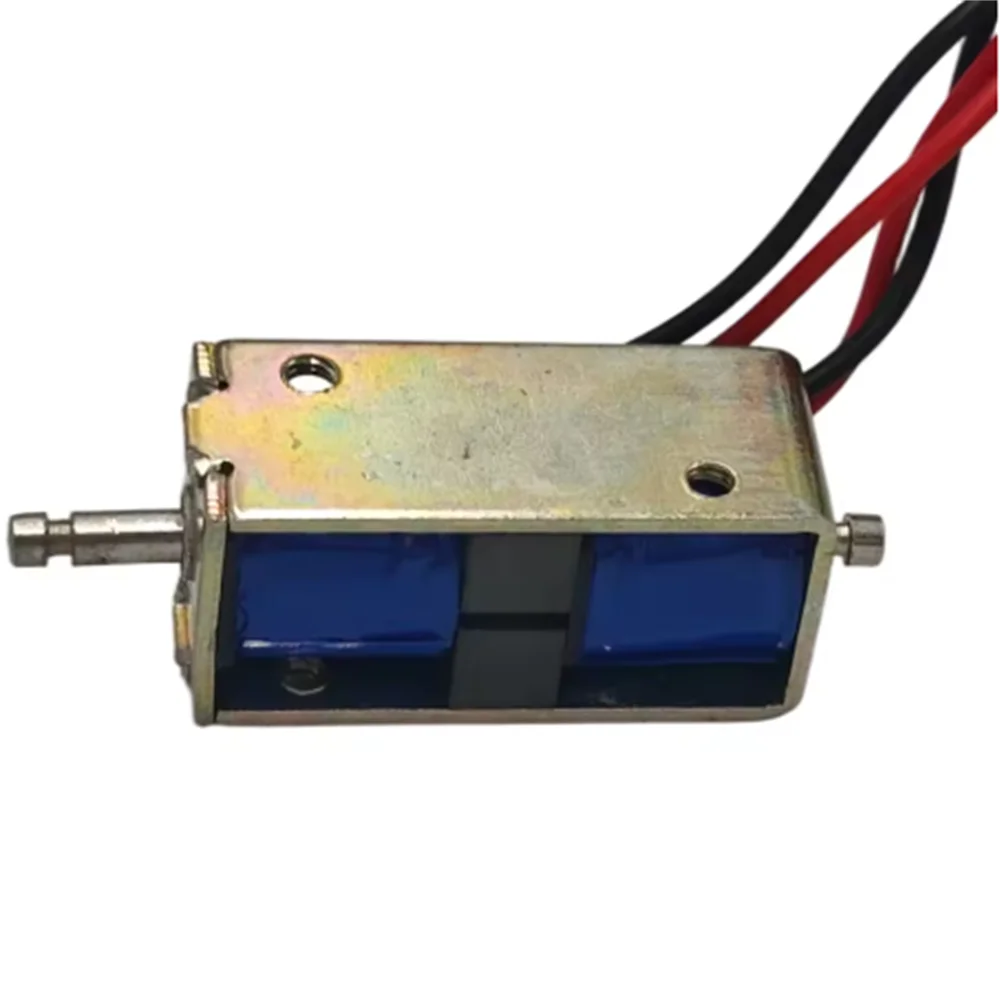 Immagine 6: Elettromagnete a solenoide bidirezionale auto-sostenente JF-0735C DC 12V 24V con corsa da 5mm Push-Pull per automazione