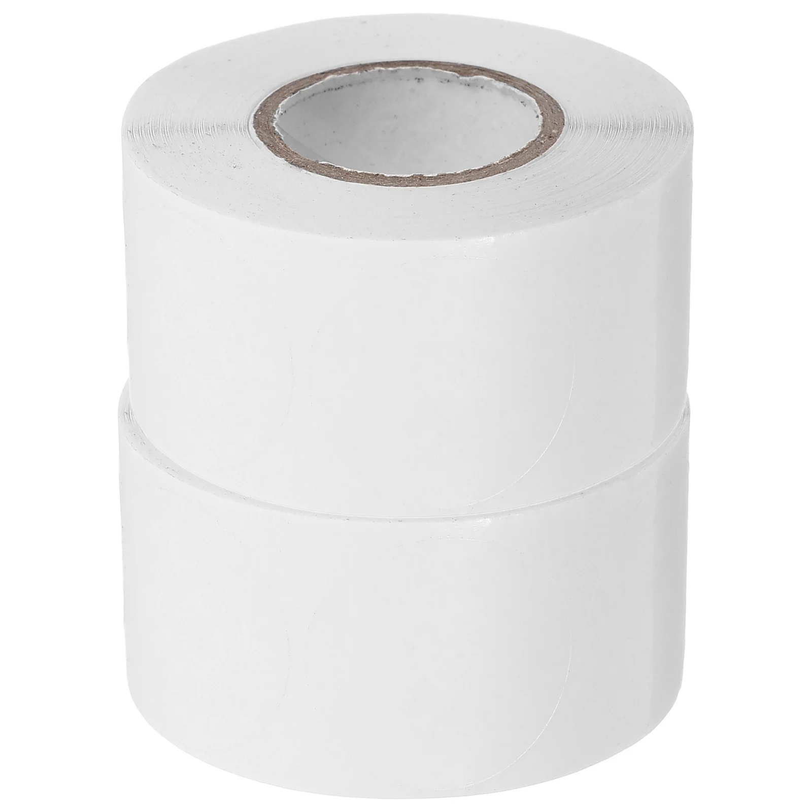 

2 Rolls Clear Round Waterproof Stickers Self-Adhesive Transparent Seals for Envelopes Present Packaging Containers