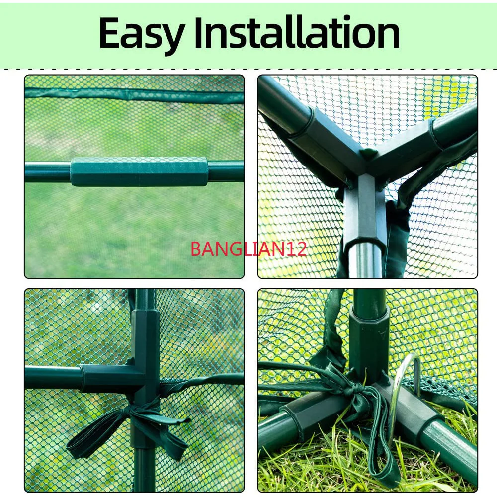 Movable anti-bird light transmission environmental protection outdoor gardening crop cage plant protection tent