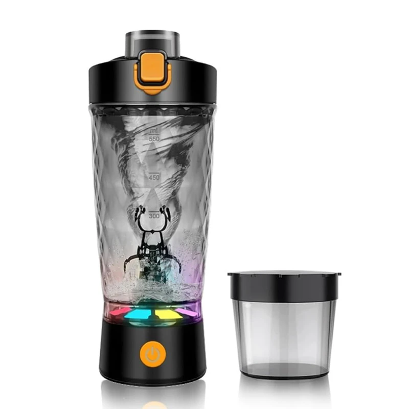 

650ml Electric Protein Powder Mixing Cup USB Rechargeable Automatic Shaker Bottle Mixer Milk Coffee Blender Kettle Gym outdoor