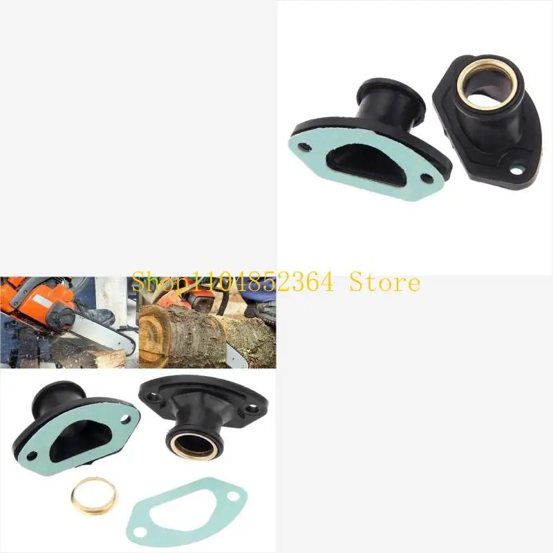 

652F Chainsaw Exhaust Intake Manifold for 45CC 52CC 58CC Plastic Chainsaw Parts 2PCS