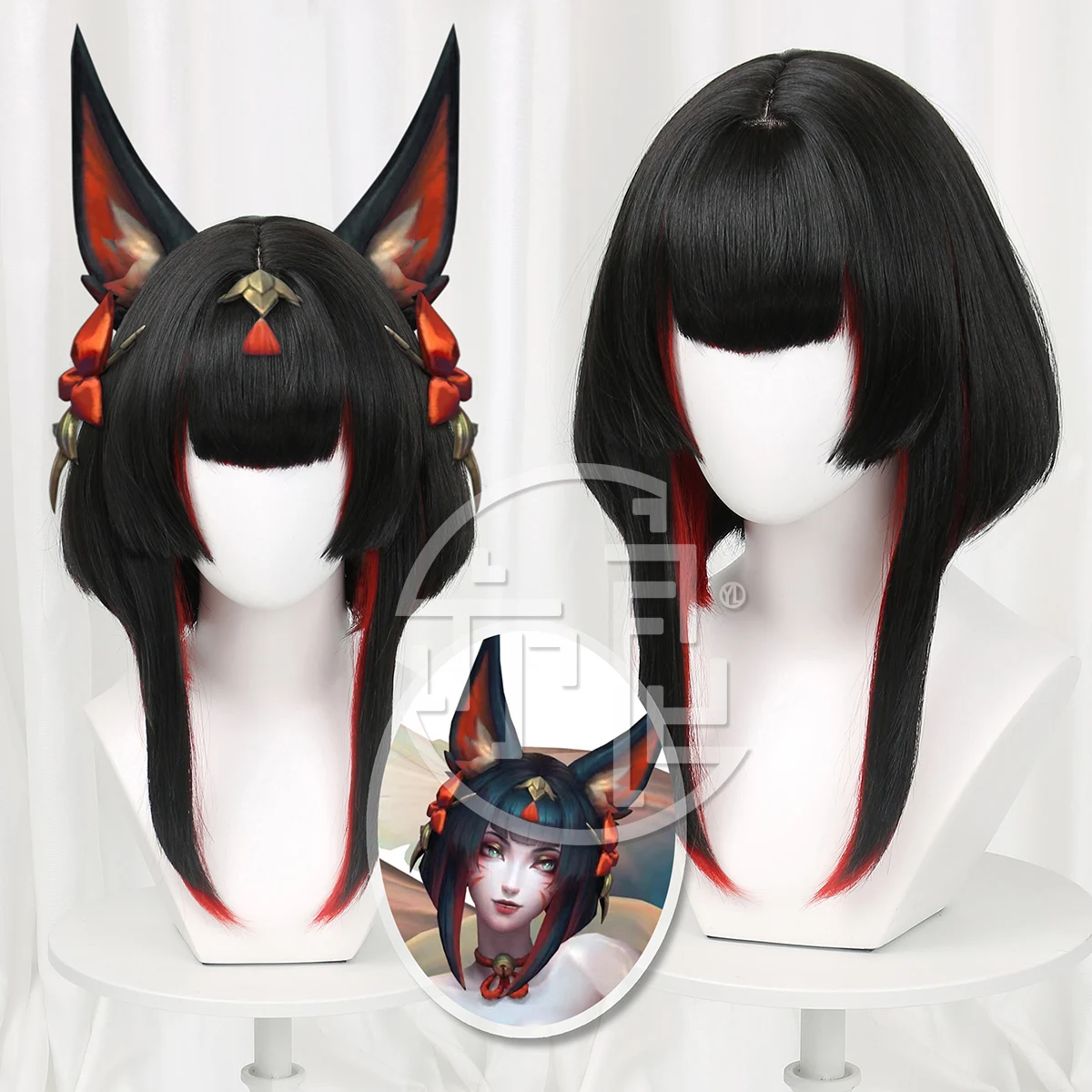 Irelia H Ahri Spirit Blossom Springs شعر مستعار أهري شعر مستعار تأثيري