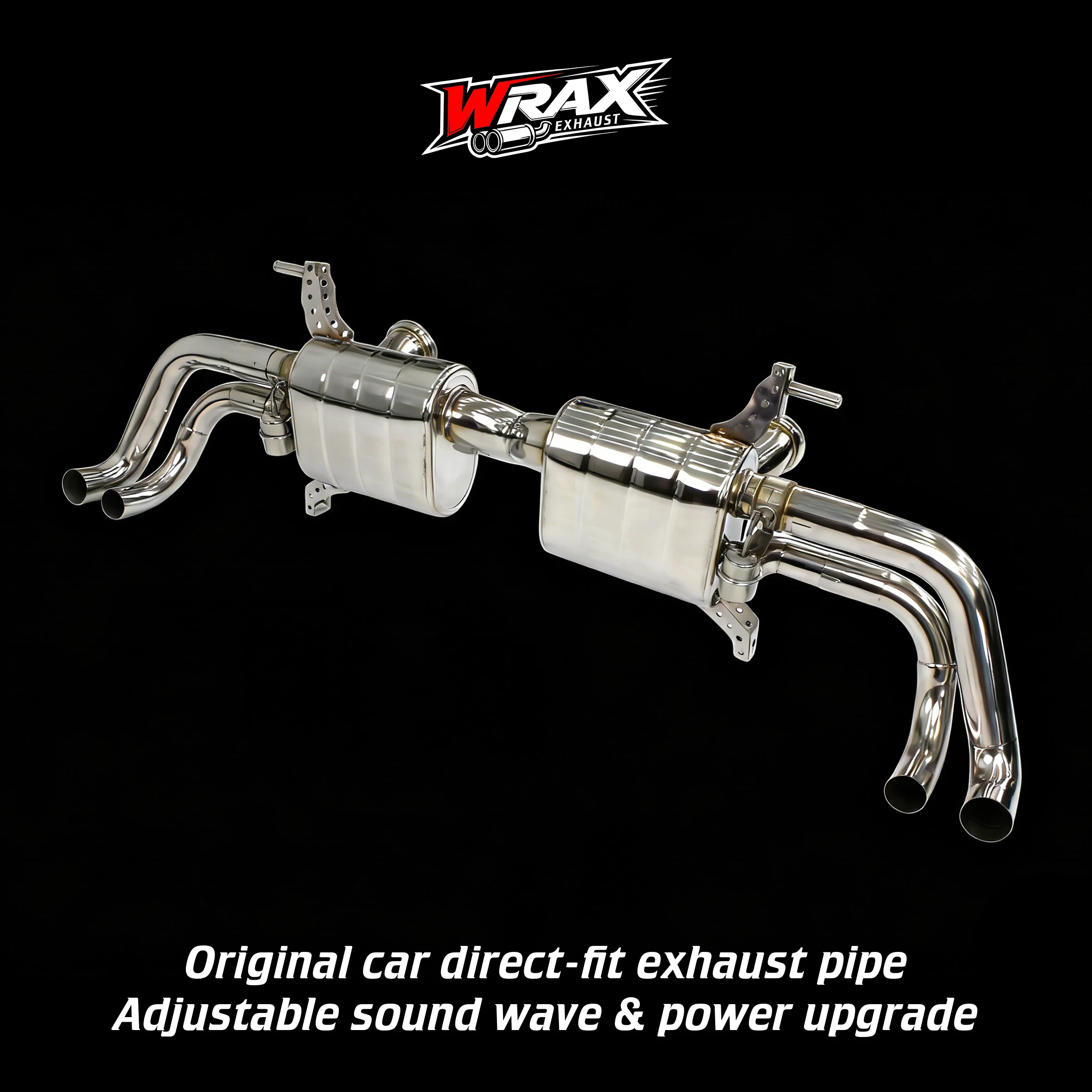 

Выхлопная система X-tube Catback для Lamborghini LP610 из высокоглянцевой нержавеющей стали с клапаном.