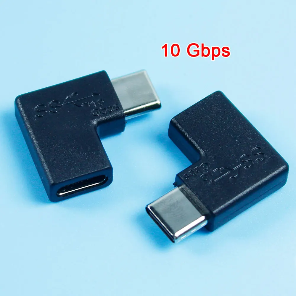 1/2 шт. адаптер OTG USB 3.1 Type C Φ 10 Гбит/с 90 градусов колено для USB C OTG адаптер коннектора