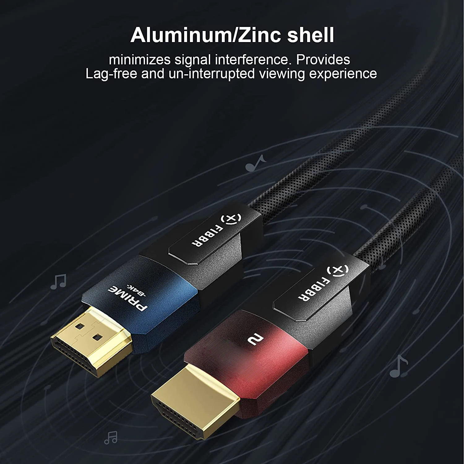 FIBBR 4K HDMI 2.0-Compatible Cable 18Gbps Support 4K 60Hz 2K 144/165Hz Compatible with Fire TV PlayStation PS4 PS3 PC