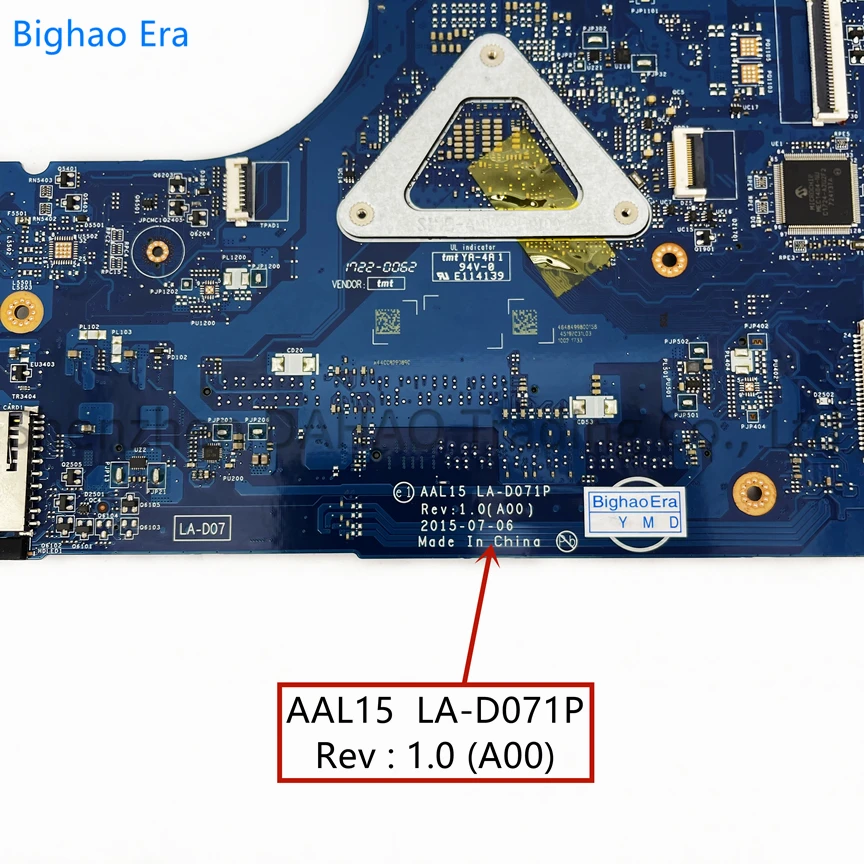 Imagem -04 - para Dell Inspiron 5459 17 155559-5759 Laptop Motherboard w i3 i5 Cpu r5 I76500u M335 2gb-gpu Cn0f1j0w 0yvt1c Aal15 La-d071p