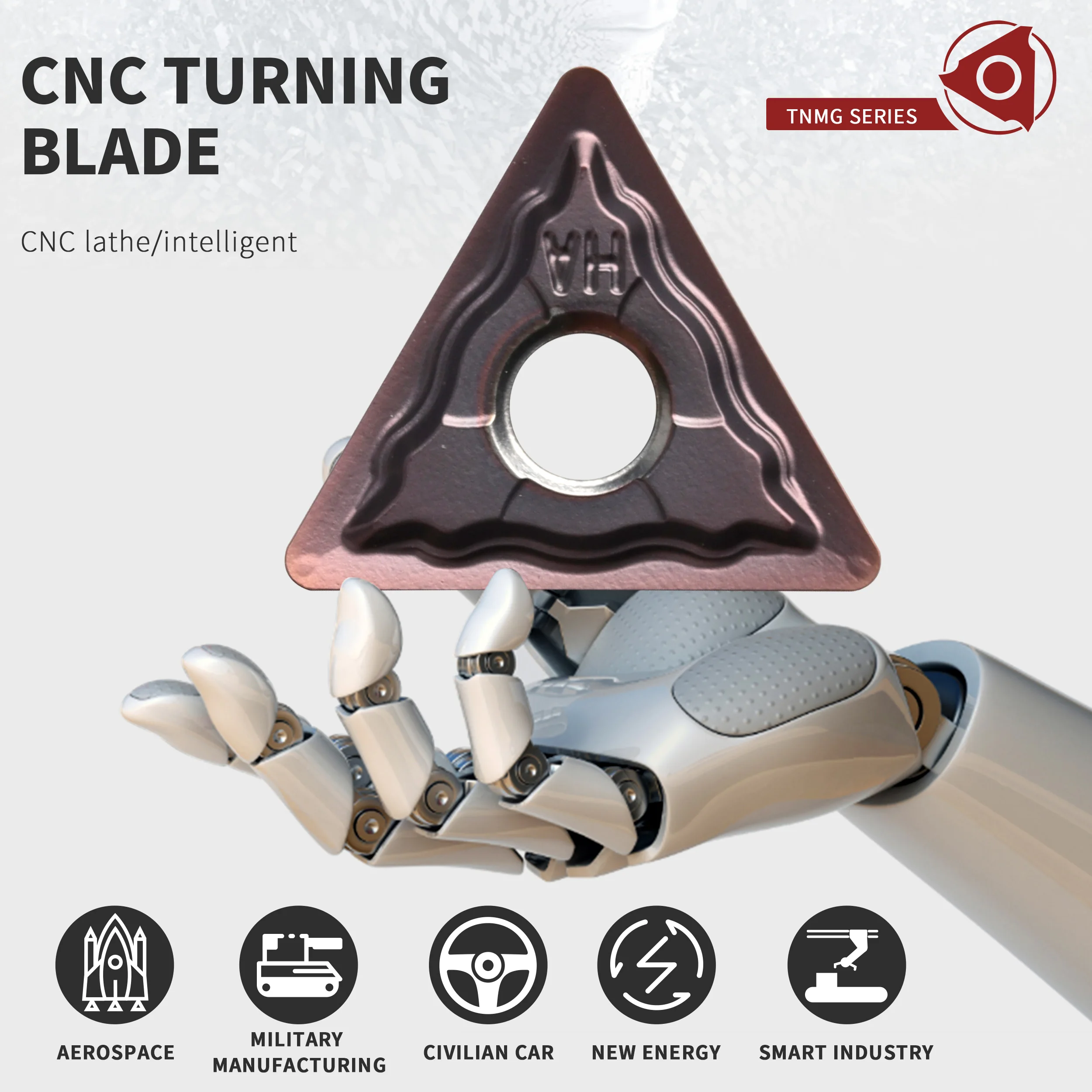 TNMG160404-HA TNMG160408 CV8088 آلة خرط تعمل بالتحكم الرقمي بواسطة الحاسوب كربيد إدراج بالقطع قطع كفاءة تحول أدوات عالية الجودة معالجة سلسة