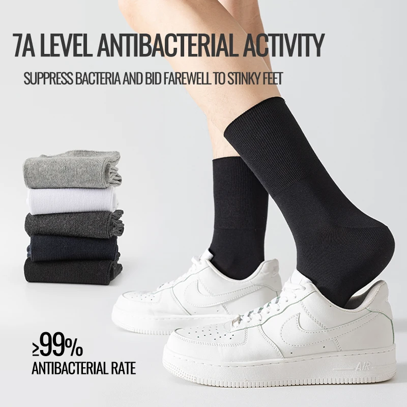 MiiOW calcetín de talla grande para hombre, calcetín de algodón puro, antiolor, pies gordos, calcetín suelto ensanchado elástico, calcetín de compresión para ancianos, calcetín sin encuadernación