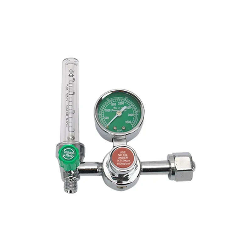 High Pressure Reducing Valve Gas Cylinder Pressure Gauge Pressure Reducer Float Oxygen Inhaler