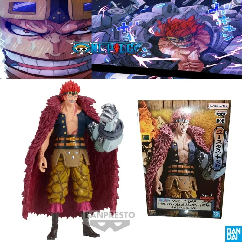 BANDAI-Figurines d'action Eustass Anime pour enfants, Statue en PVC, Poupées modèles, Ornement de collection, Jouet pour enfants, Cadeaux pour enfants, Série DXF, 1 Pc