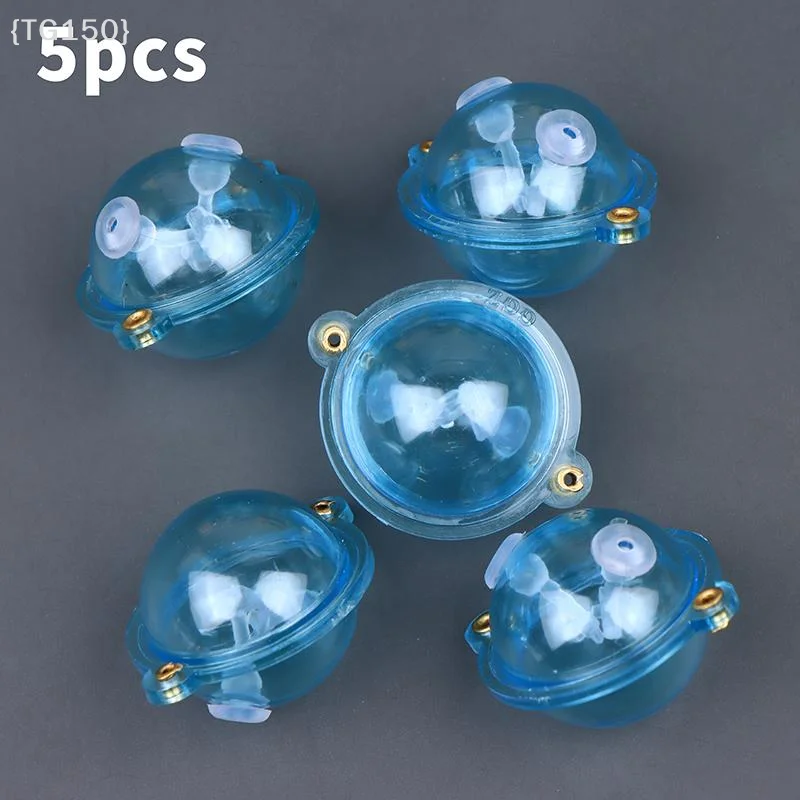 

【TG150】5Pcs Transparent Hollow Bubble Fishing Floats - ABS Plastic Round Surface Beads for Casting in River Water【WT】