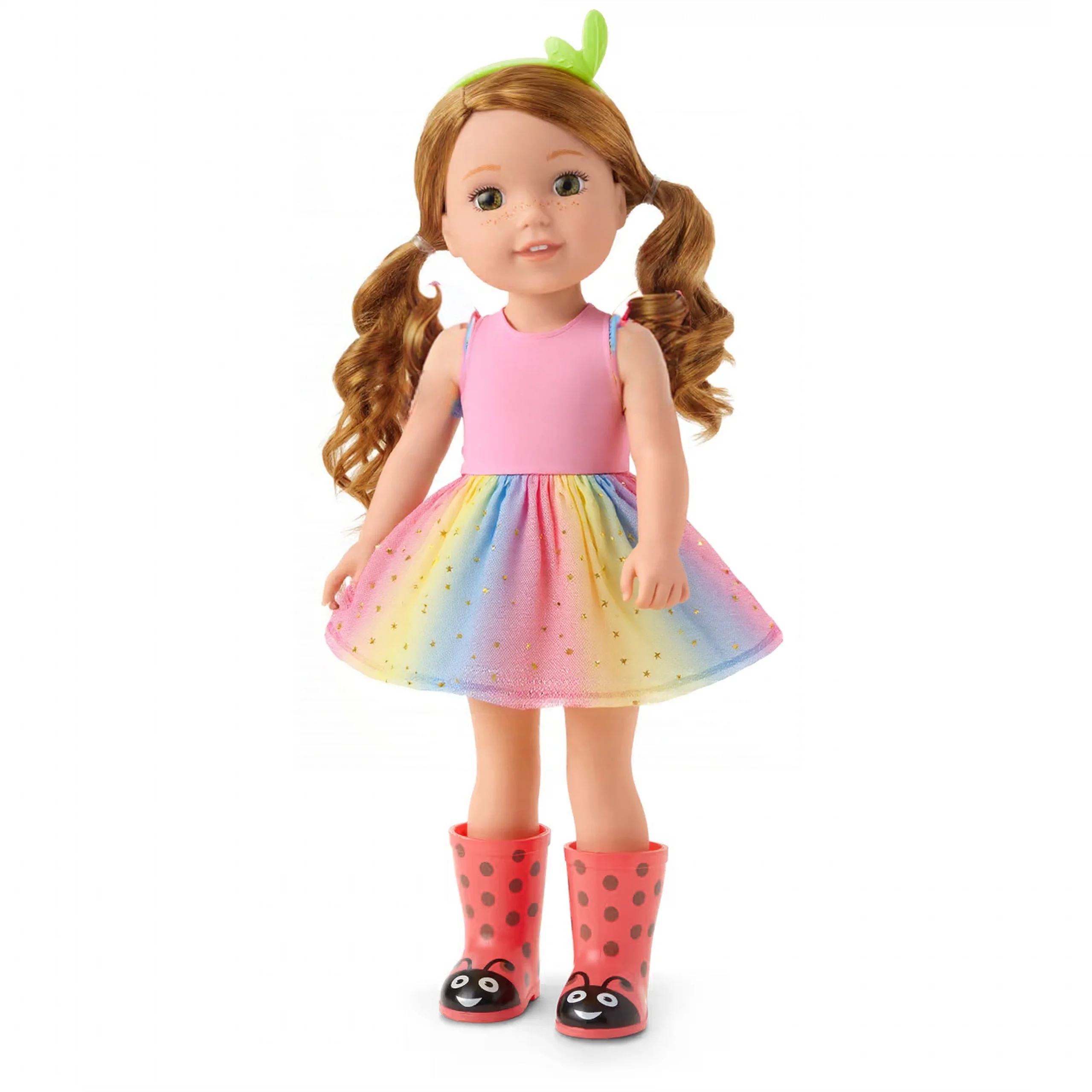 Vestiti per bambole Abito con stampa carino per Wellie Wisher da 14,5 pollici 32-34 cm Paola Reina Accessori per bambole Costume da bagno Calze Nancy Dolls
