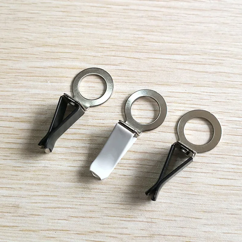 1-100pcs Auto Air Conditioner Air Outlet Perfume Clip White Stainless Steel Perfume, Glass Bottle Fittings Clip