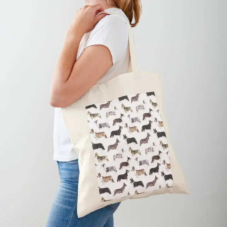 

Here I Go 'Agan On My Own - Welsh Cardigan Corgi Dog Pattern Tote Bag women bag personalized tote Women's bags eco bag folding