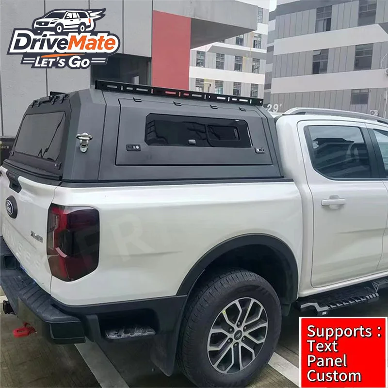 

For Universal Manganese Steel Hard Top Canopy Compatible with Ford F150/GMC/Jeep/Toyota Tacoma/Tundra Tonneau Cover