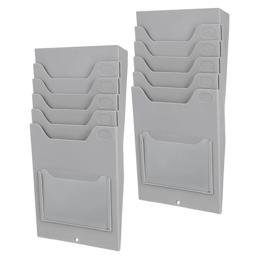 2Pcs Material Card Rack Heavy Duty Minimalist Design Card Display Stand for Office Storage Hotel Room Cards Employee Id Cards