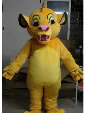 Nuovo adulto Halloween natale leone re Mascotte Fancy Cartoon Mascotte Costume peluche Fancy Dress Costume della Mascotte