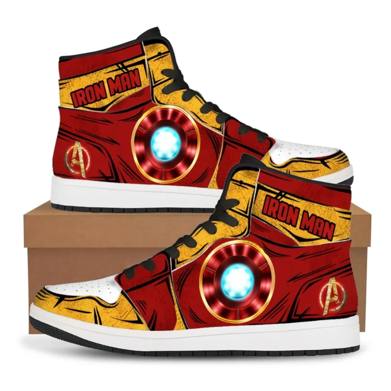 Marvel Spider Man Cosplay Sneaker Anime Figure Deadpool Hulk Iron Man Captain America Men Vulcanized Running Shoes Birthday Gift