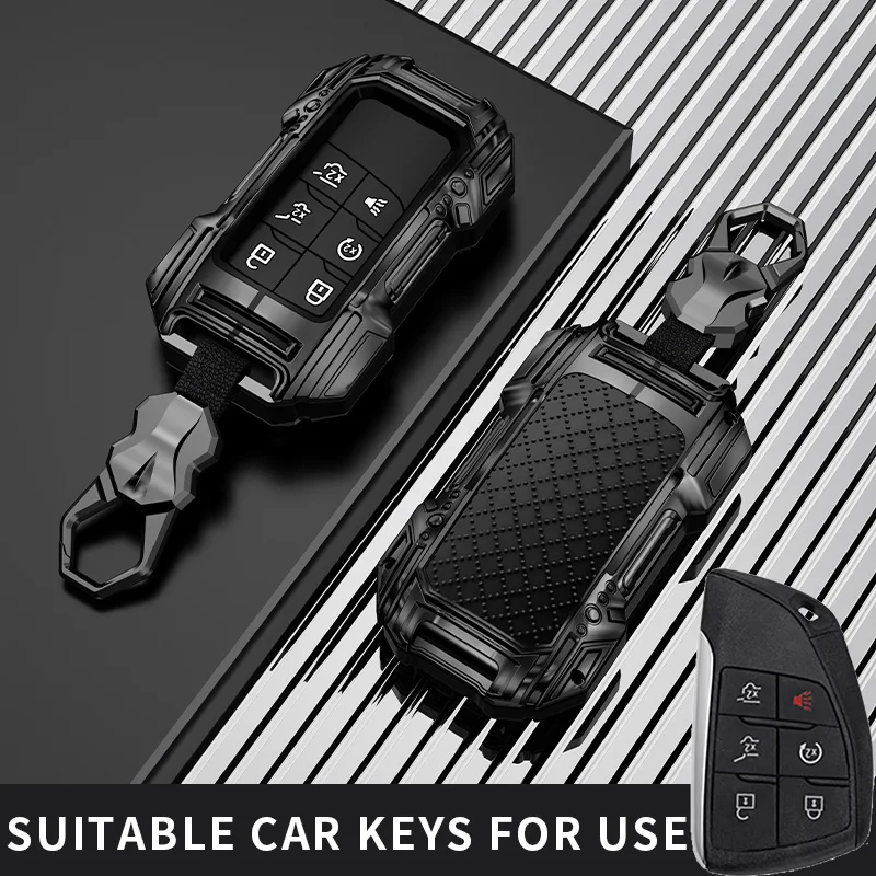

6-кнопочный чехол для ключей для Buick ENVISION Chevrolet Corvette Suburban Tahoe GMC Yukon, защитный чехол для дистанционного брелка, держатель