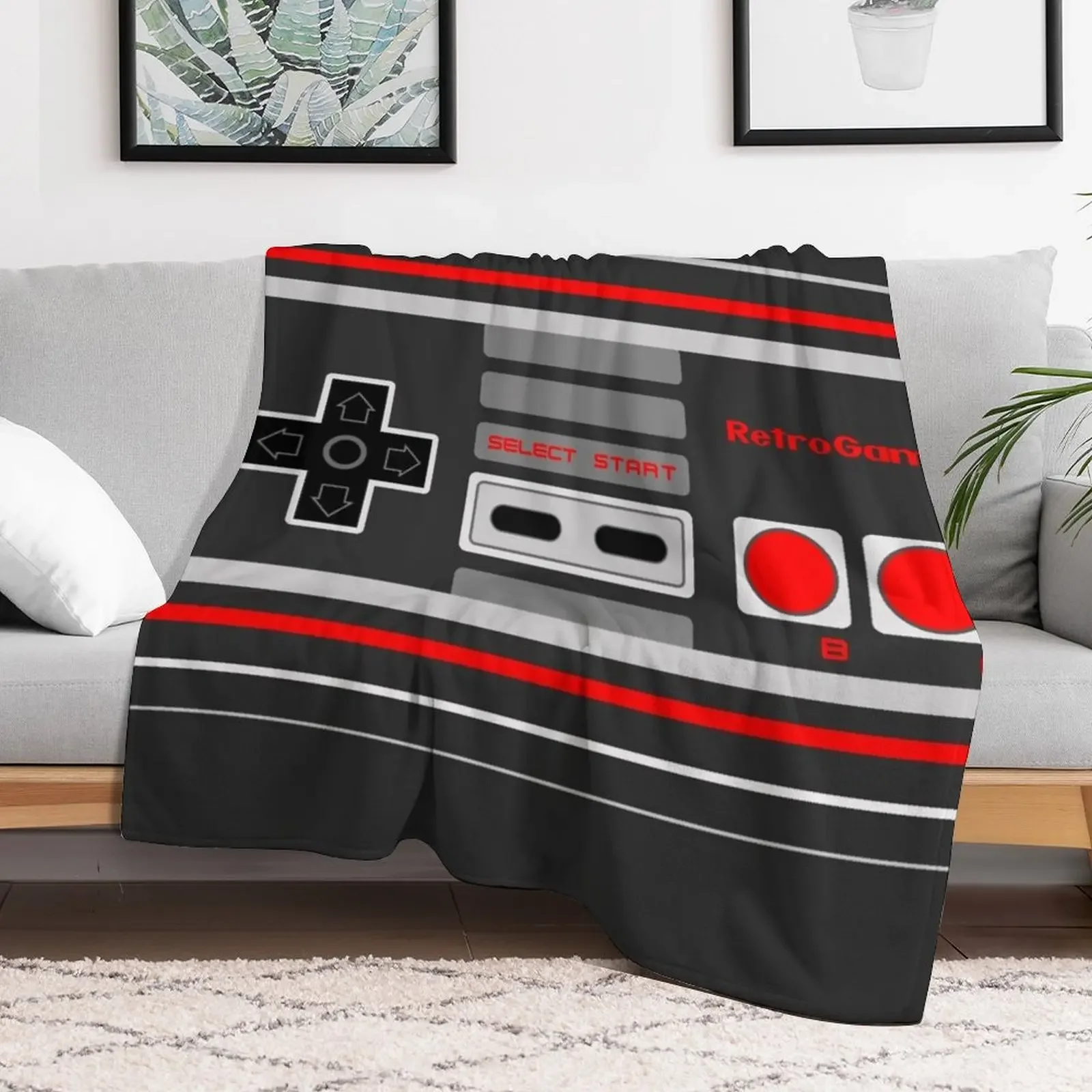 8-Bit Retro Gamer - Controller Throw Blanket Extra Large Throw Blankets For Sofas Sofa Quilt Blankets For Bed Blankets