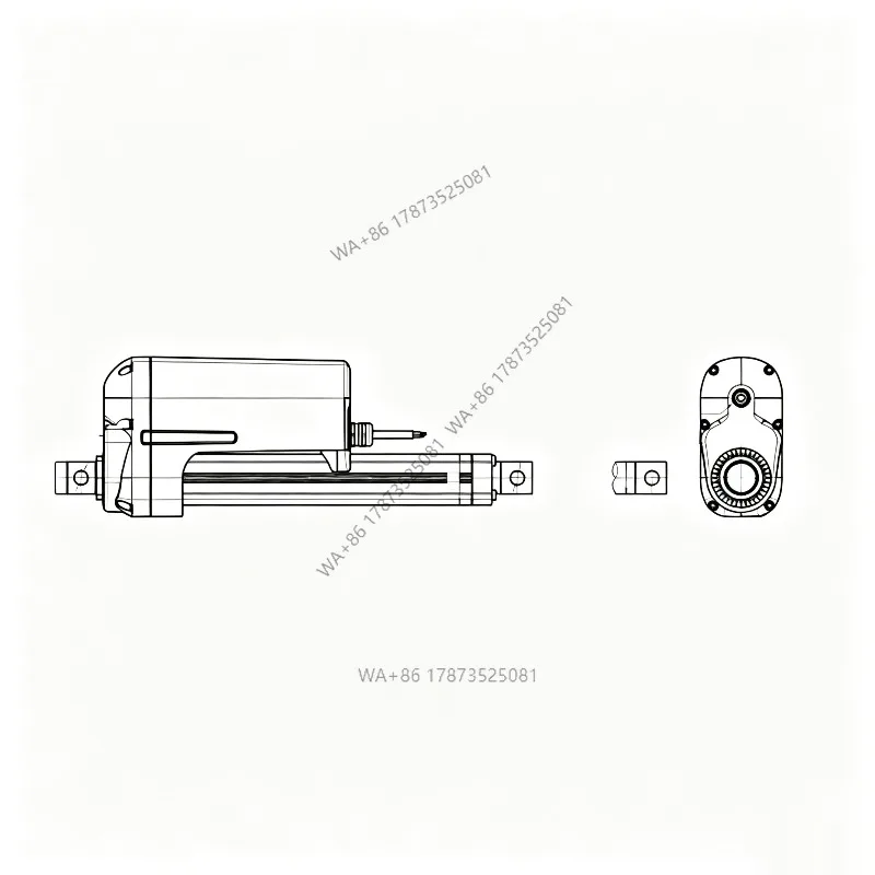 HAKIWO 12V 24V 12000N IP66 Linear Actuator 550mm 600mm 700mm 800mm 900mm 1000mm Stroke Solar Tracker Motorisation of Door