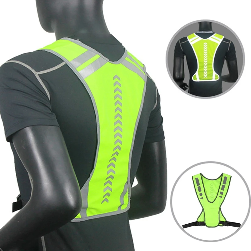 Motorcycle Safety Jacket Visible Reflective Vest Working Clothes Night Security Running Cycling Racing Clothing Traffic Coat