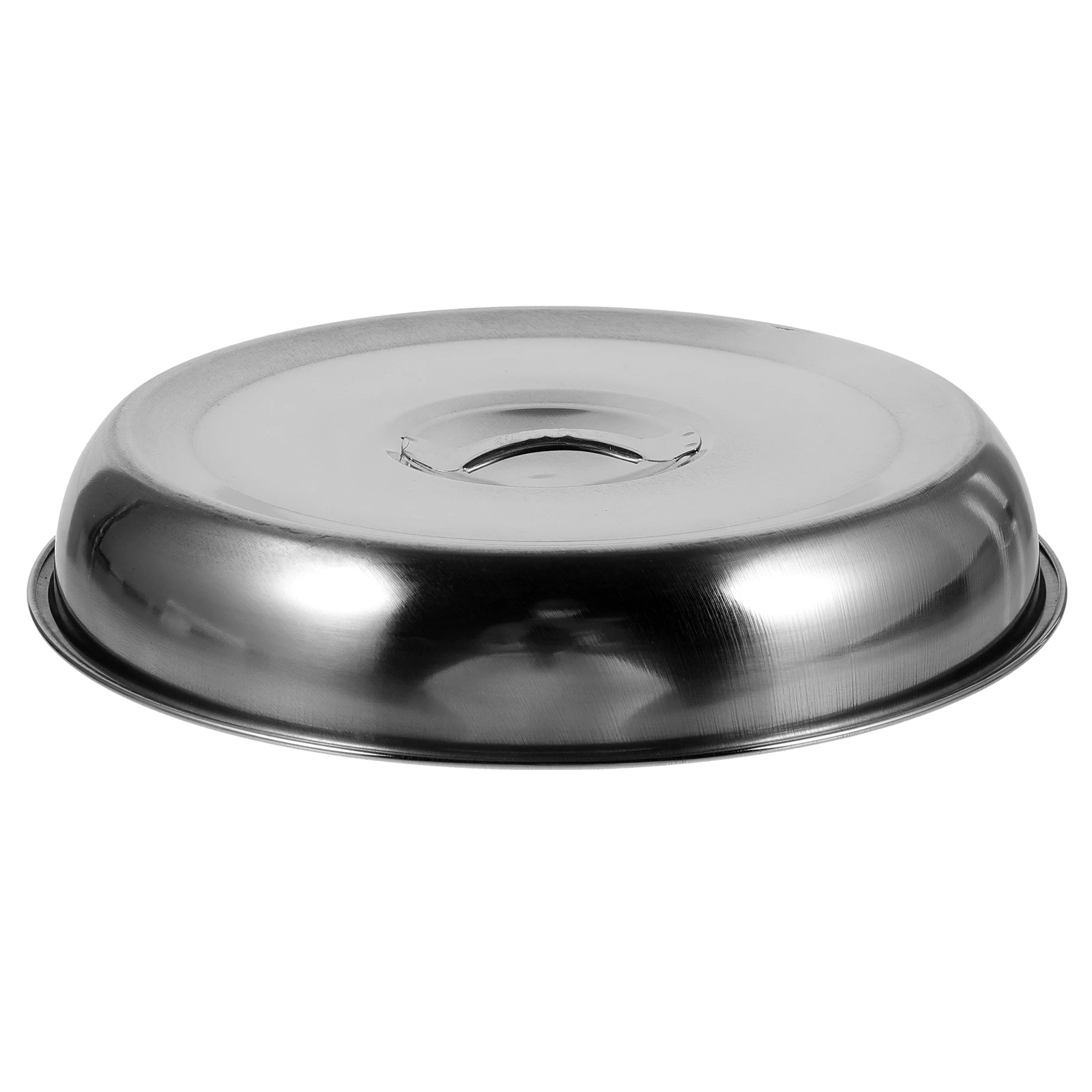 

20Cm Round Stainless Steel Iron Cover Steak Food Protective Dome Oil Proof Plate Covering Kitchen Gadget Utensil Dish Tray Cover