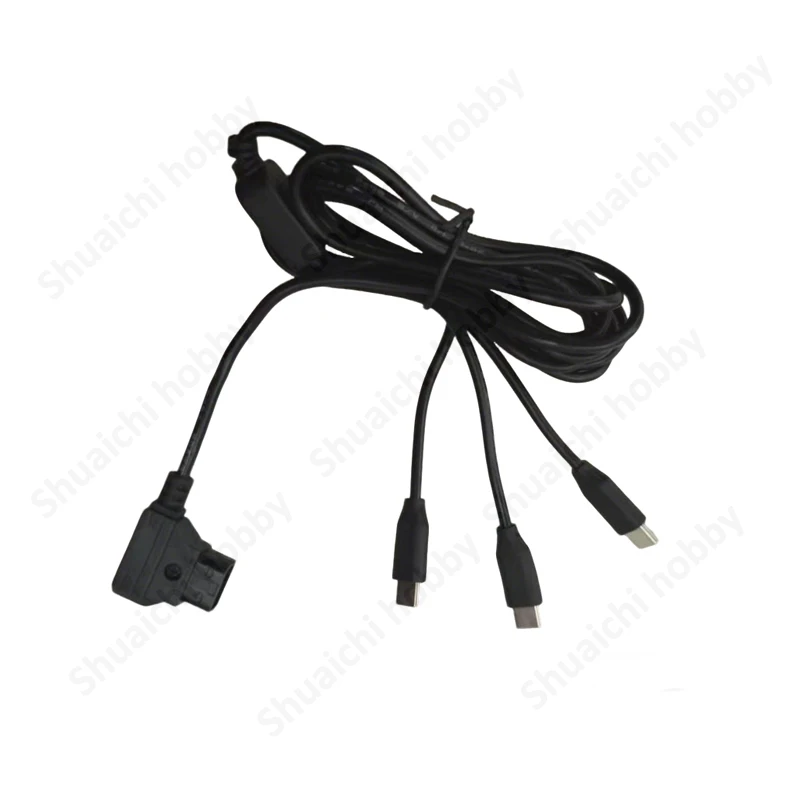 1PCS Dtap to Type-C 3-Port Power Follow Focus Splitter Cable Charging Wire Accessories for DJI Transmission Focus Pro(SDR)