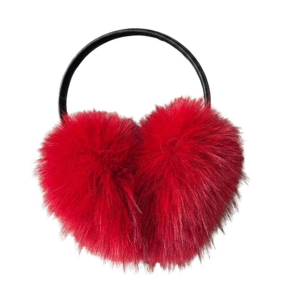 Soft Ear Cap Faux Fur Plush Earmuffs Solid Color Cold Proof Ear Cover Ear Warmers Earflap Winter Earmuffs Outdoor