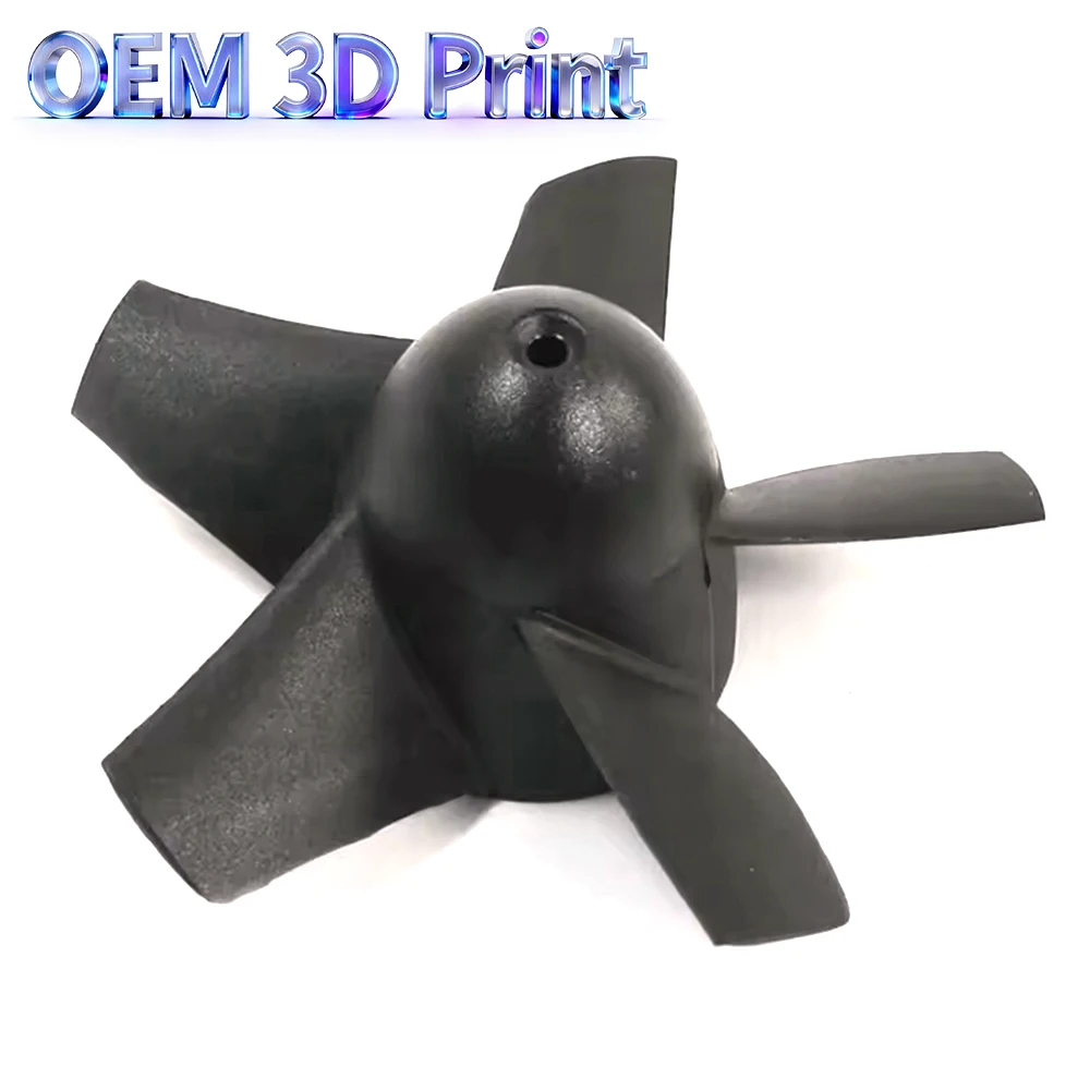 OEM Custom 3D Printing Propeller Fan Impeller Nylon Plastic Rotor Blade Custom Multi-Blade Propeller Prototype Marine Drone Fan