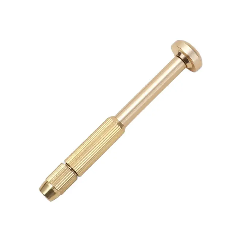 Copper Screwdriver Handle for Cross Slotted Screwdriver, Anti-slip Screwdriver Bit Holder Universal Glasses Repair Tool Holder