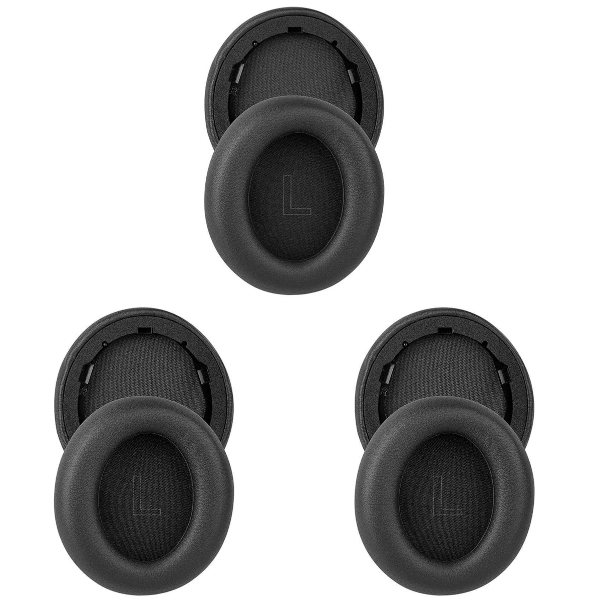 

3X Сменные амбушюры для Life Q30/Q35, Белковая кожа, цвет черный