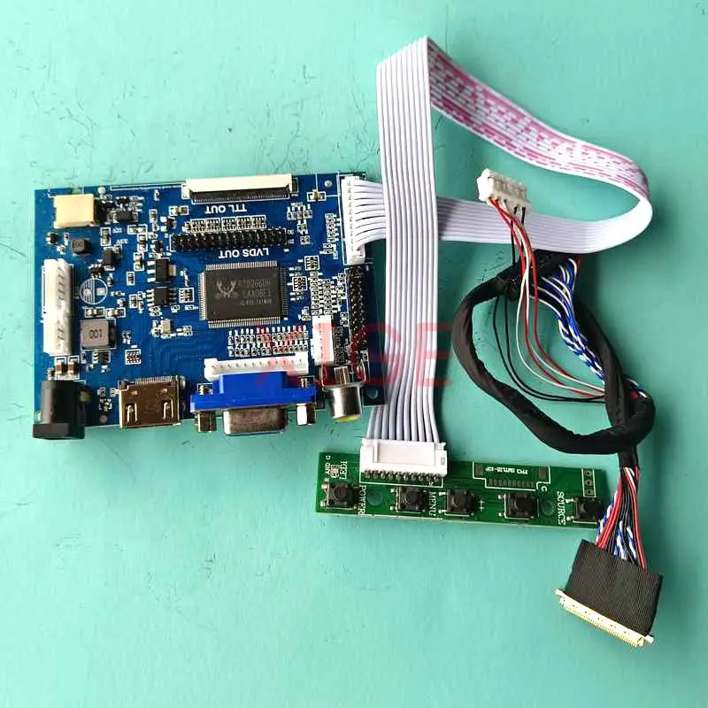 

DIY комплект для Φ/P01/T01/W01 LVDS 40 Pin 1366x768 15,6 "HDMI-совместимая фотография 2AV VGA плата драйвера контроллера