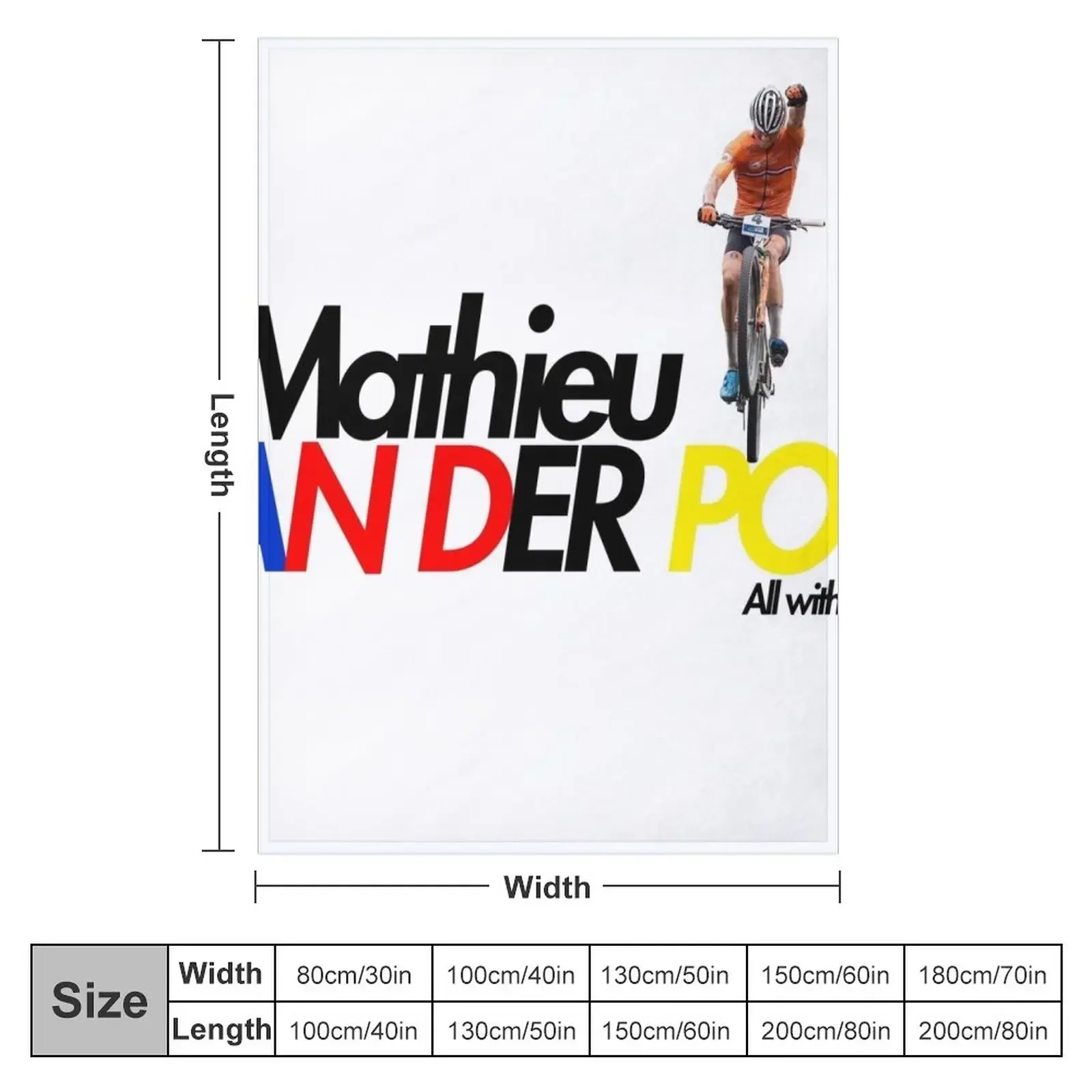 Mathieu van der Poel All with MVDP ! Throw Blanket Soft Beds warm winter Weighted Blankets