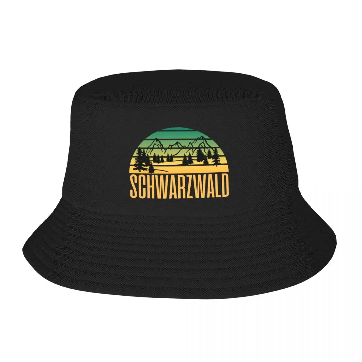 Schwarzwald Berge Bucket Hat Hip Hop western Hat Luxury Man Hat Mountaineering Female Men's