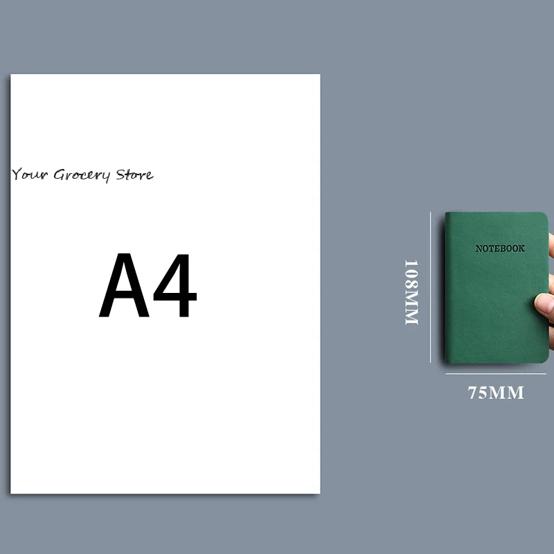 A7 Mini Notebook Portable Pocket Notepad Memo Diary Planner Agenda Office School Stationery Simple Mini Notebook