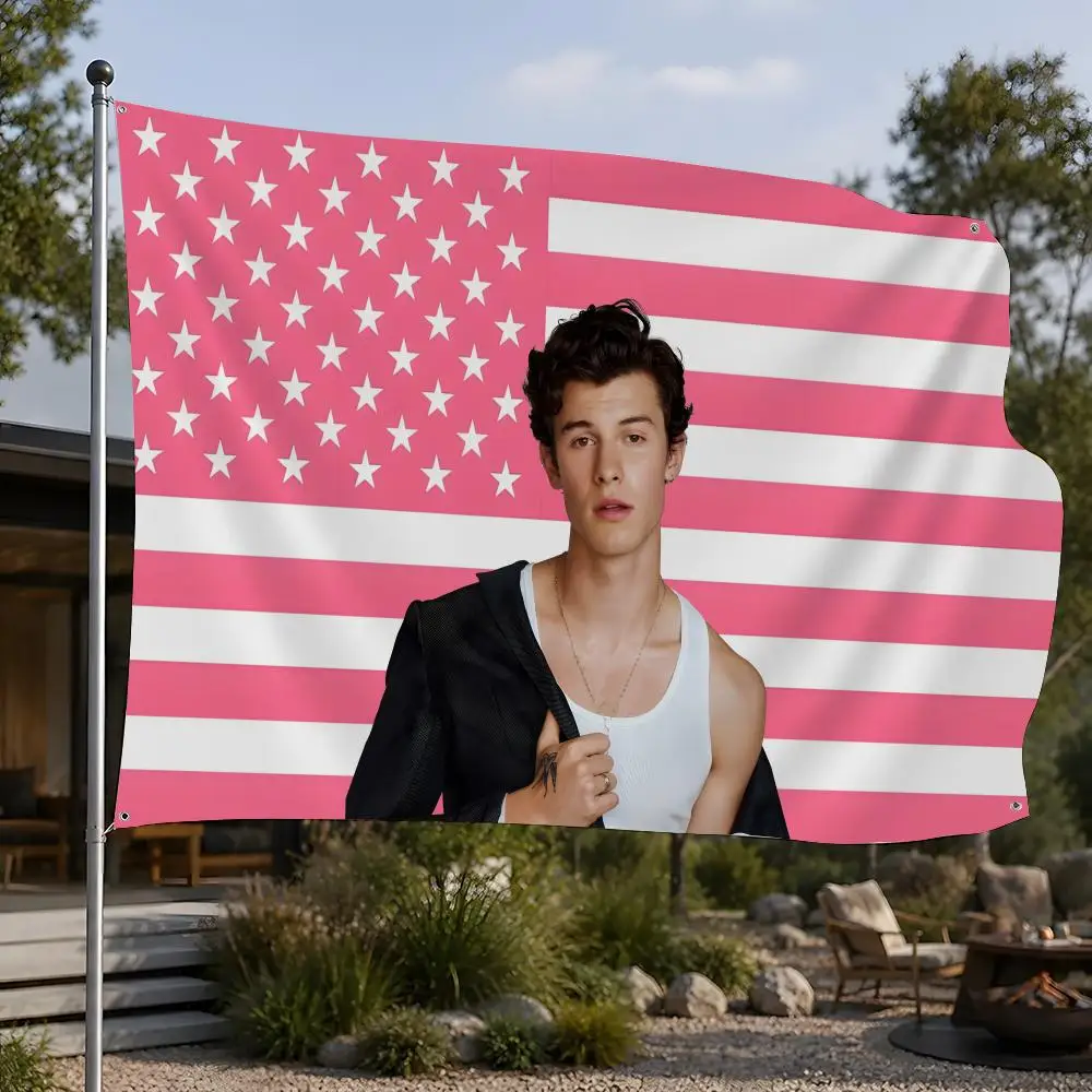 Singer Shawn Mendes Flags Flags, Room, Dormitory, Camping, Party, Home Decor Gifts
