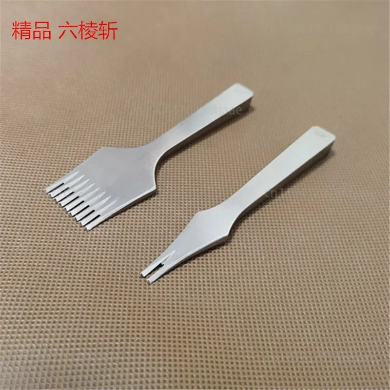 high-end hexagonal cutting method handmade leather goods DIY professional leather goods cutting and punching 2.7/3