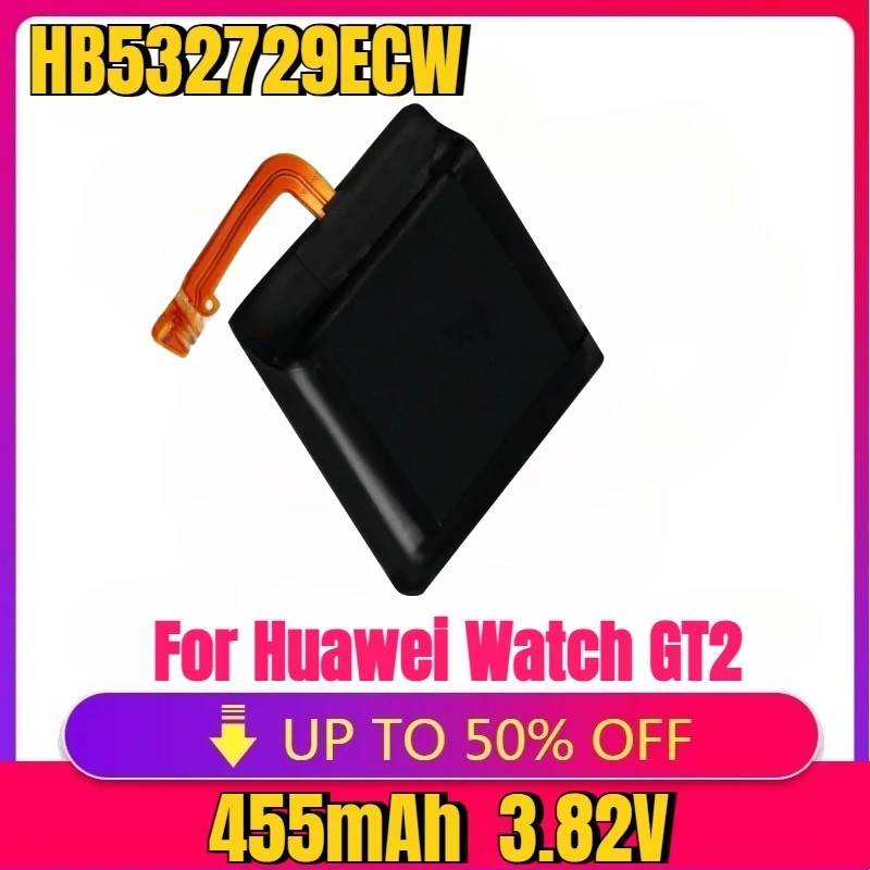 

High Quality HB532729ECW Battery 455mAh for Huawei Watch GT2 GT 2 46MM LTN-B19 for Honor Magic Watch 2 46mm MNS-B19 SmartWatch