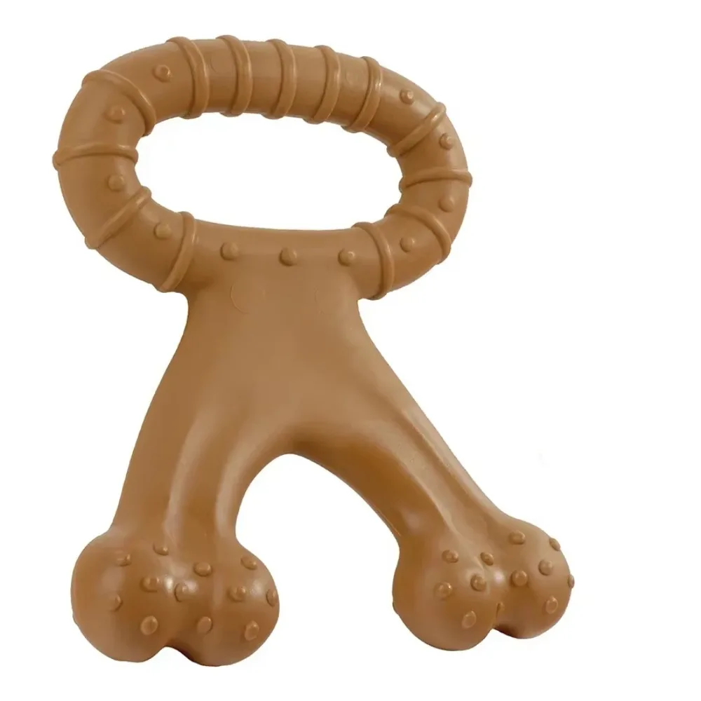

Creative Dog Chew Stick Bone Shape Bite Resistant Puppy Molar Toys Portable Durable Nylon Dog Bone Teeth Cleaning