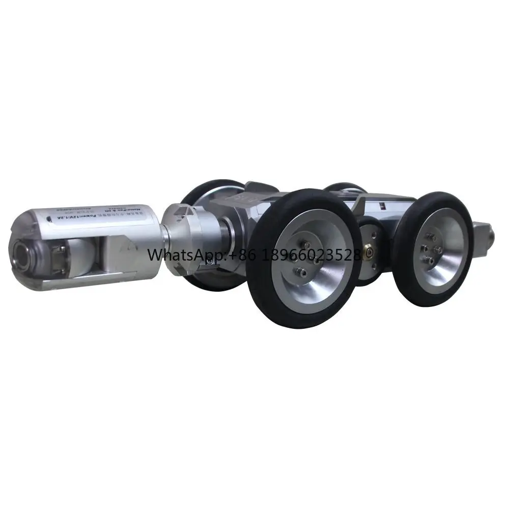 sewer pipe inspection robot camera with 53mm pan and tilt camera 12.1 inch display for pipeline detection